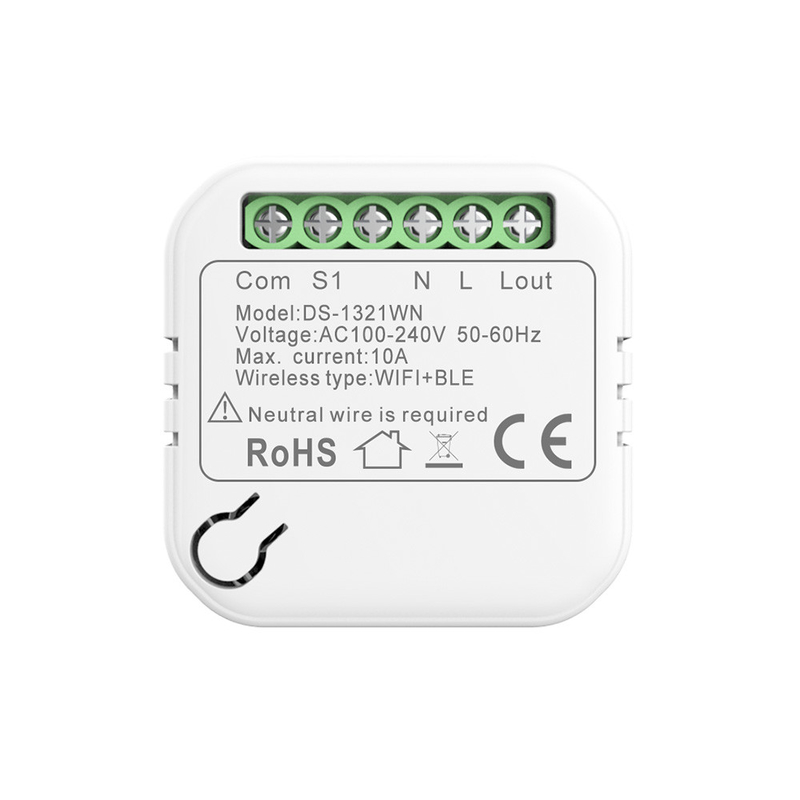 10A Wifi Rf433 Smart Switch 1Gang MINI Wifi Smart Switch ROHS